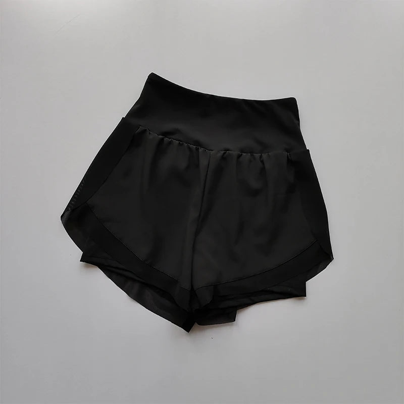 Women's High Waist 2 in 1 Quick Dry Running Shorts