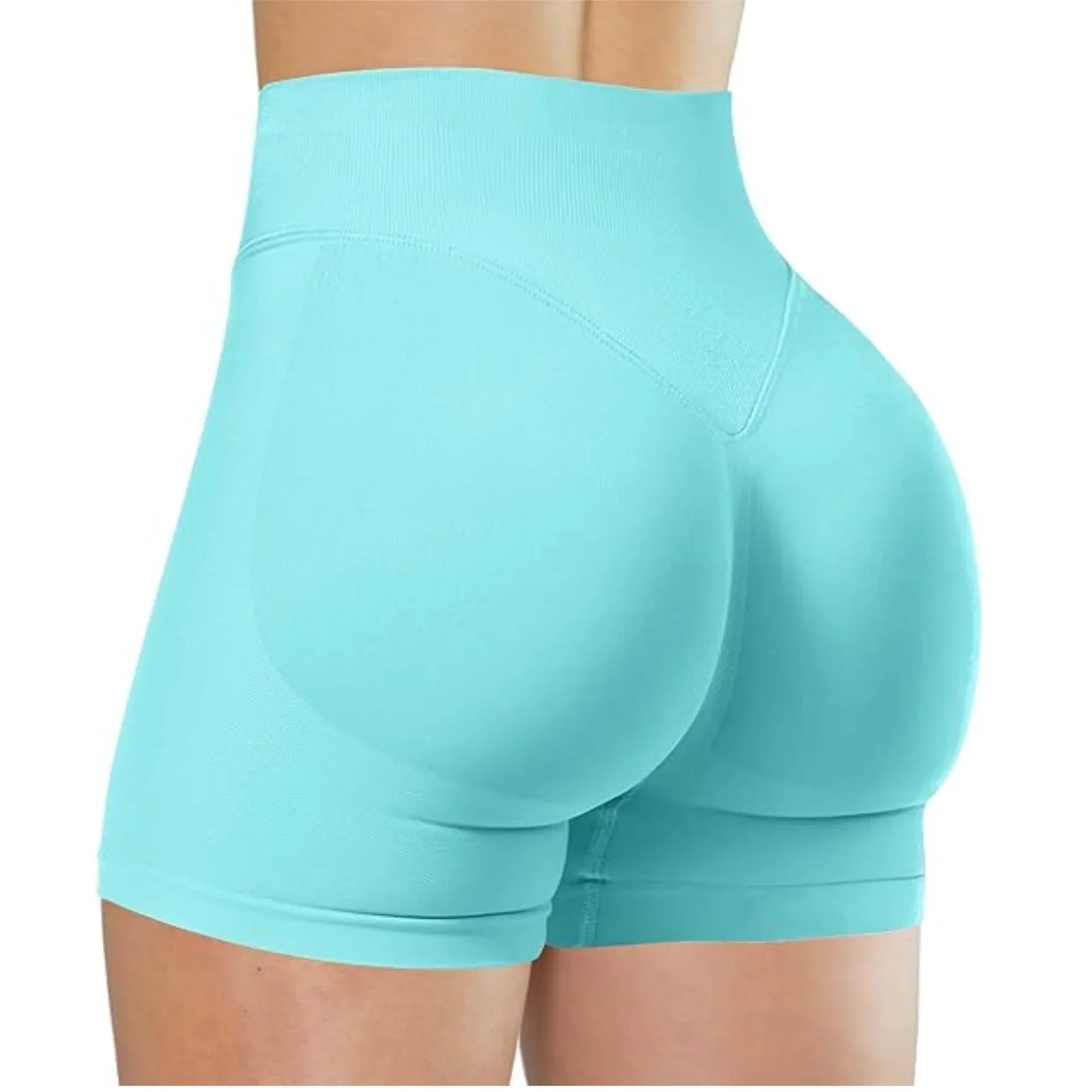 Women's High Waist Elastic Yoga Shorts