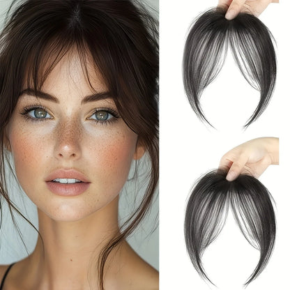 Women's Clip In Natural Middle Part Bangs Hair Extension