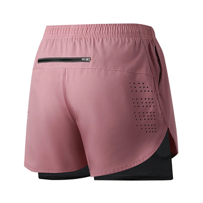 Men's Quick Dry Double Layer Running Shorts