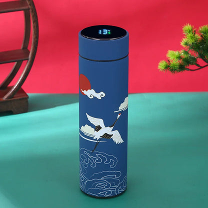 Style 304 Stainless Steel Thermos Bottle with Temperature Display