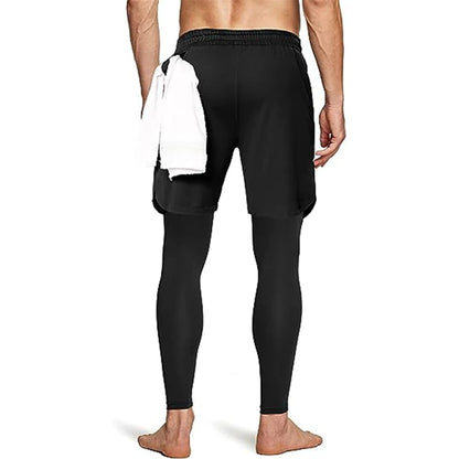 Men's 2 in 1 Running Training Pants