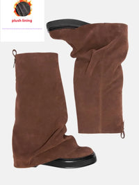 Red brown pu  plush