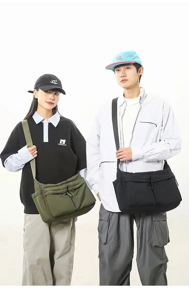 Spring Summer Canvas Shoulder Crossbody Bag for Women Lightweight Handbag