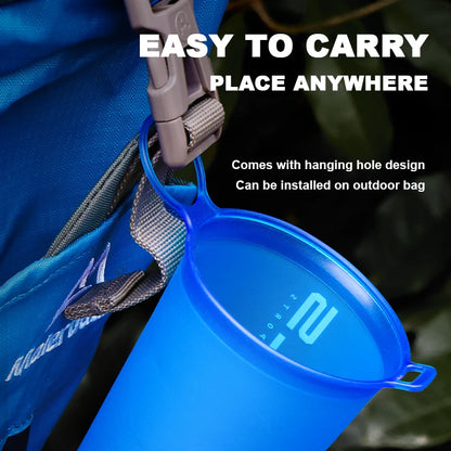 WRELS BPA Free Collapsible TPU Soft Flask Water Bottle