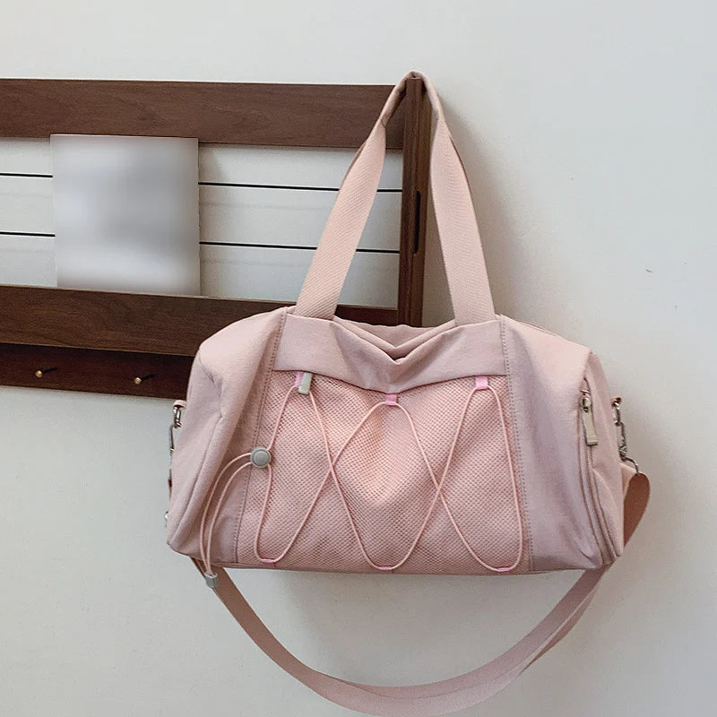Women's Large Gym Duffel Bag with Shoe Compartment