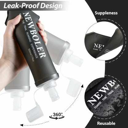 150ml to 500ml TPU Collapsible Soft Flask Water Bottle