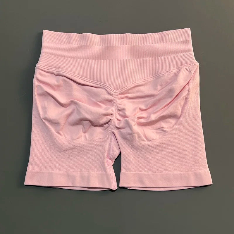 Women's Seamless Scrunch Butt Gym Biker Shorts