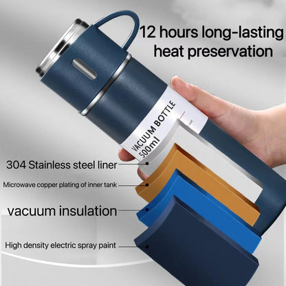 500ml Stainless Steel Vacuum Insulated Thermos Gift Set