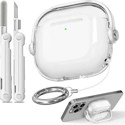 Shockproof AirPods Pro 3 and AirPods 4 Case with Lock and Cleaner Kit