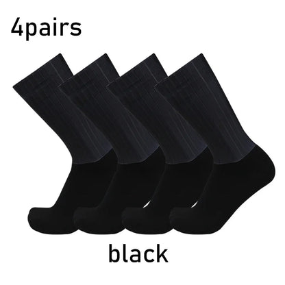 4 Pairs Anti Slip Silicone Cycling Socks