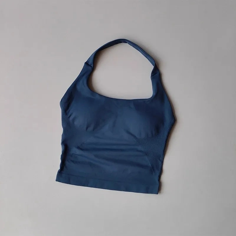 Women's Halter High Support Yoga Sports Bra