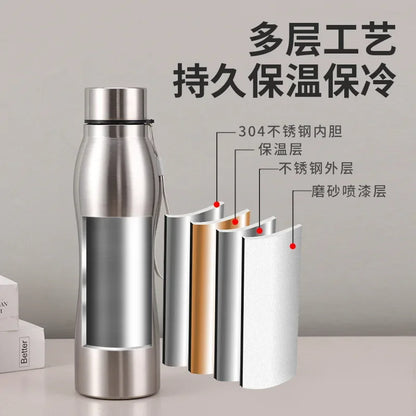 1000ml Stainless Steel Sports Water Bottle