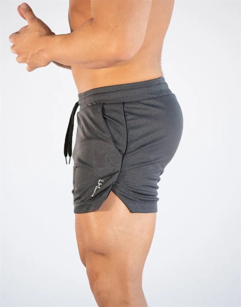 Men's Breathable Mesh Fitness Running Shorts