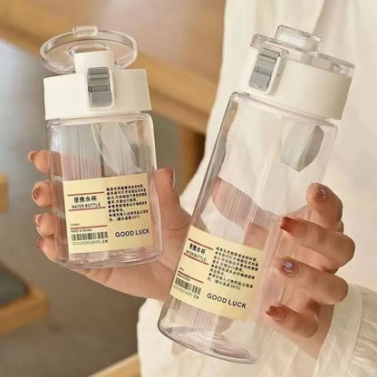 Portable Transparent Kawaii Sports Water Bottle