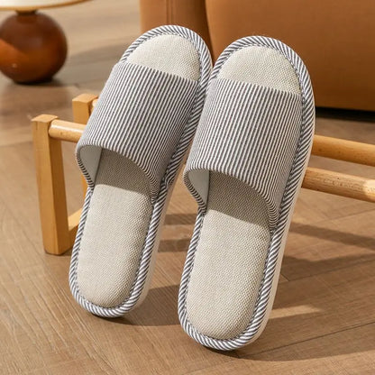 Linen House Slippers for Men & Women Indoor Outdoor Casual Shoes