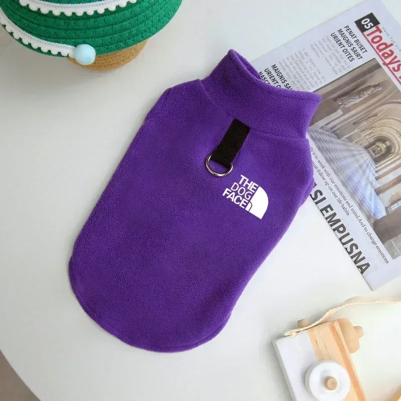 Warm Stretch Fleece Vest for Dogs Autumn Winter Pet Clothes