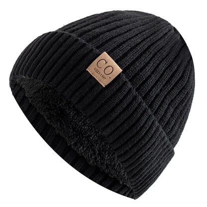 Unisex Two Tone Fur Lined Winter Beanie
