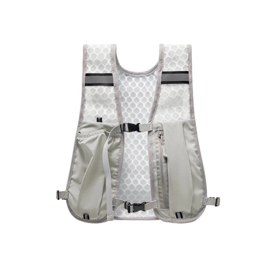 Lightweight Reflective Running Hydration Vest with Phone Pocket