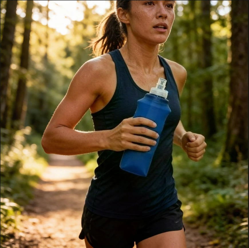 Collapsible Silicone Water Bottle with Bite Valve