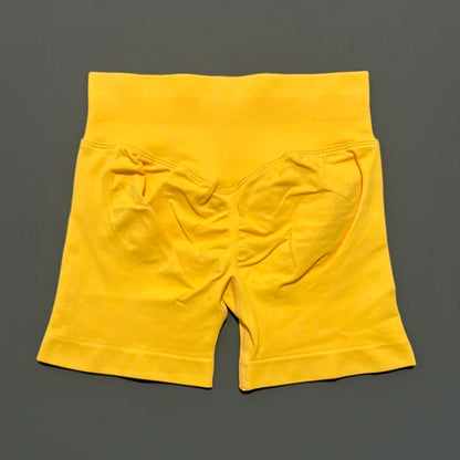 Women's Seamless Scrunch Butt Gym Biker Shorts
