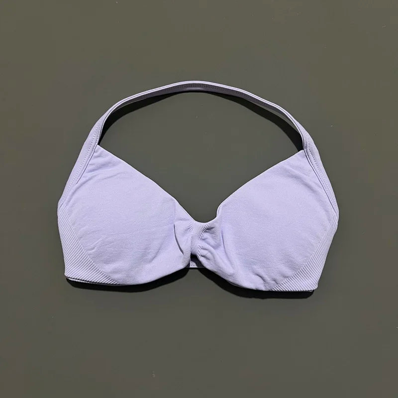Women's High Support Strappy Halter Sports Bra