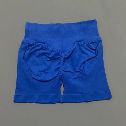 Women Fitness Workout Shorts Yoga High Waist Lift Butt Fitness Shorts Gym Running Sportswear Women Push Up Gym Leggings