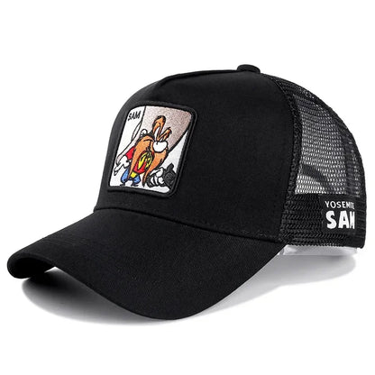 Unisex Anime Cartoon Snapback Trucker Baseball Cap