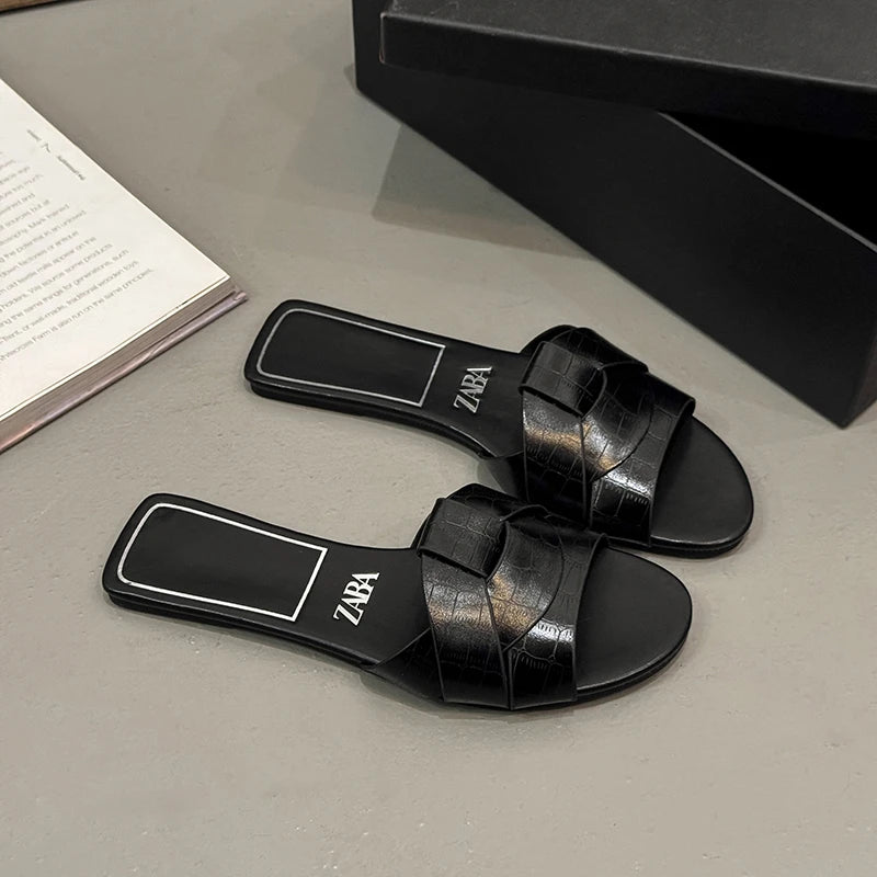 Women’s Solid Color Fashion Summer Slippers Lightweight Shoes