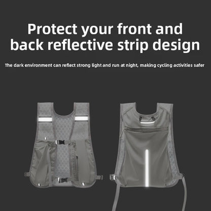 Lightweight Reflective Running Hydration Vest with Phone Pocket