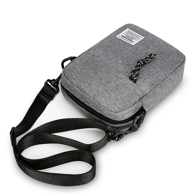 Men’s Oxford Cloth Crossbody Satchel Bag Small Casual Shoulder Bag