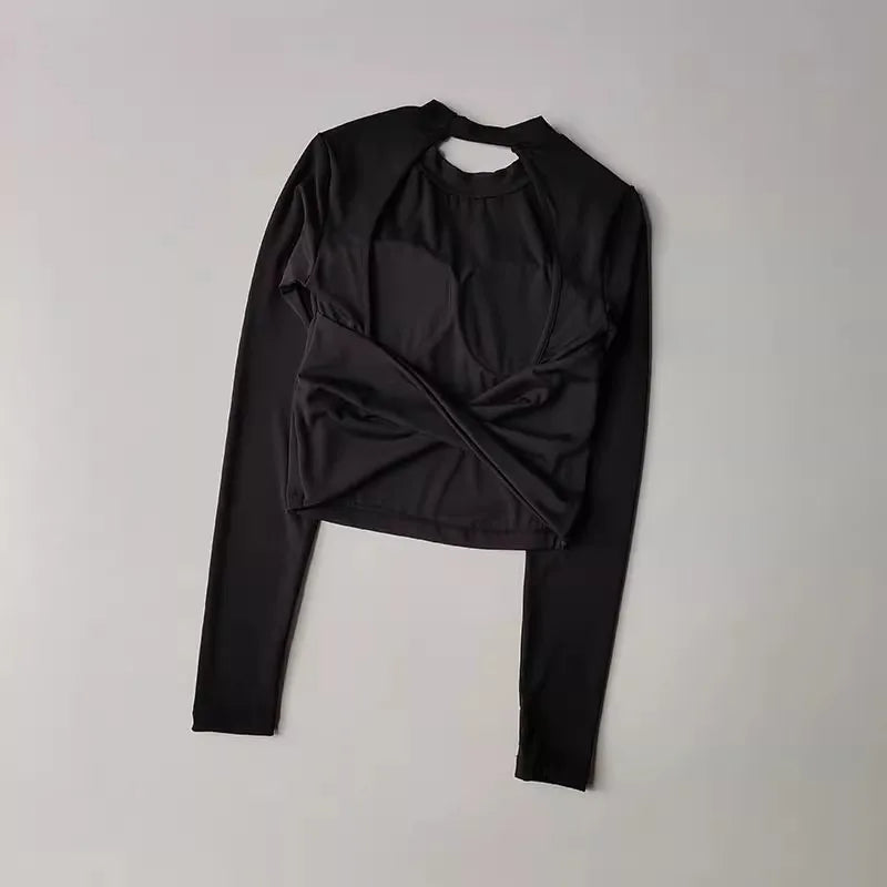 Women's Backless Padded Quick Dry Yoga Crop Top