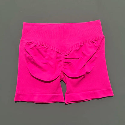 Women's Seamless Scrunch Butt Gym Biker Shorts
