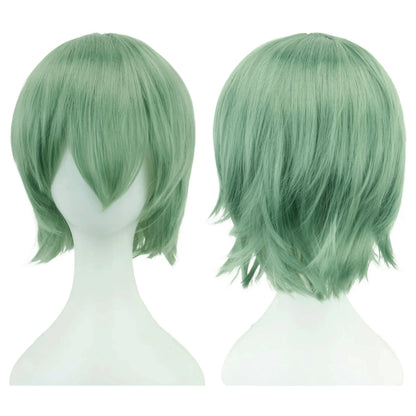 Unisex 12 Inch Short Bob Cosplay Wig with Bangs