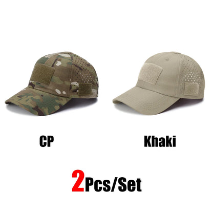 1 or 2 Pack Men's Camouflage Outdoor Baseball Caps