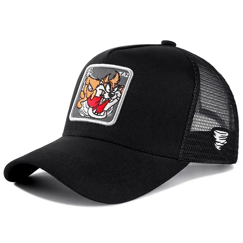 Unisex Anime Cartoon Snapback Trucker Baseball Cap