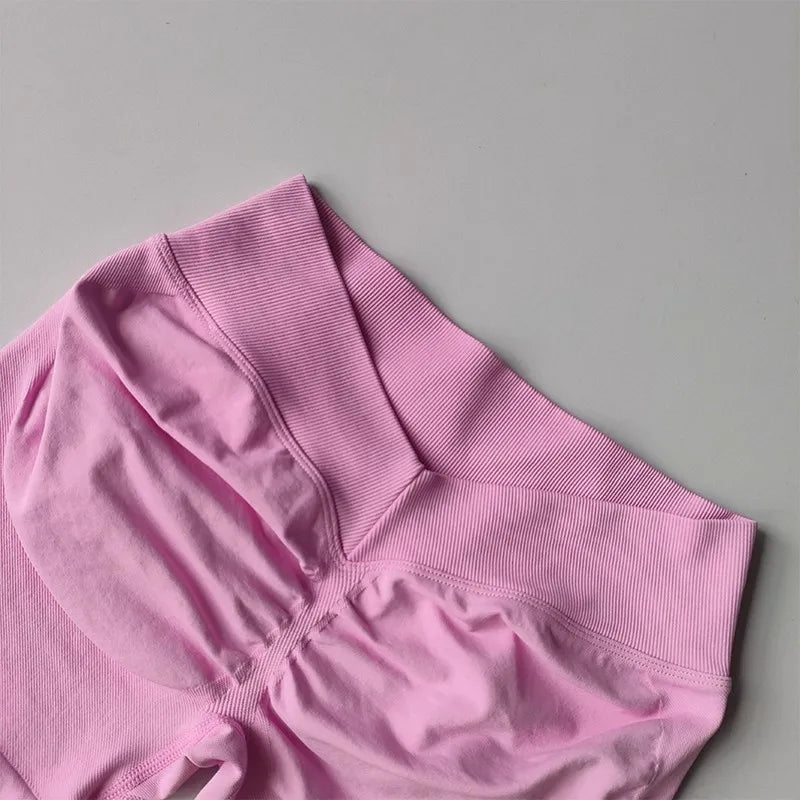 Women's High Waist V Shape Butt Lift Yoga Shorts