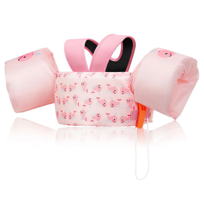 Kids Swimming Life Vest with Whistle Safety Float Jacket for Children