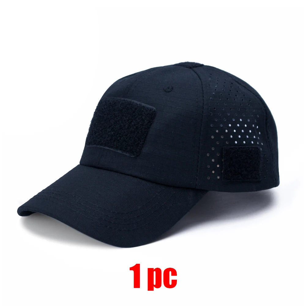 1 or 2 Pack Men's Camouflage Outdoor Baseball Caps