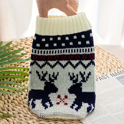 Christmas Knitted Sweater for Dogs & Cats Bichon Corgi Pet Clothing