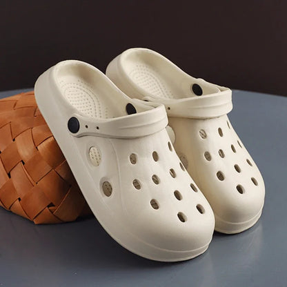 Unisex Wide Toe Garden Clogs Non Slip Summer Beach Sandals