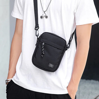 Unisex Oxford Cloth Small Crossbody Shoulder Bag Casual Satchel