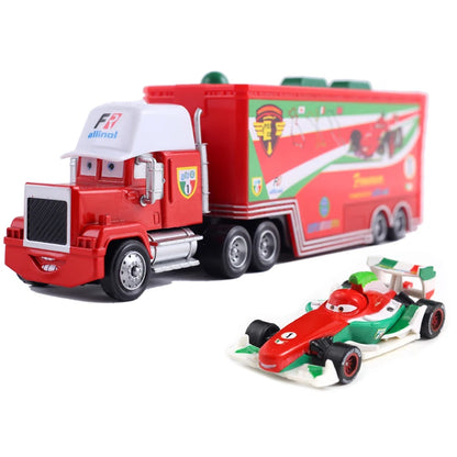 Lightning McQueen Diecast Container Hauler Truck Toy