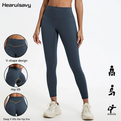 Hearuisavy Women's High Waist Soft Butt Lift Yoga Leggings