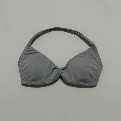 Women's High Support Strappy Halter Sports Bra