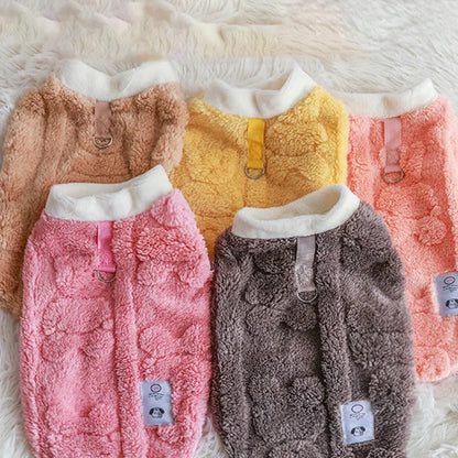 Soft Fleece Pullover Sweater for Small Dogs & Cats Winter Pet Clothes