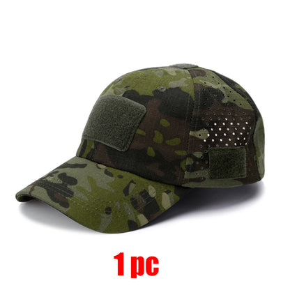 1 or 2 Pack Men's Camouflage Outdoor Baseball Caps