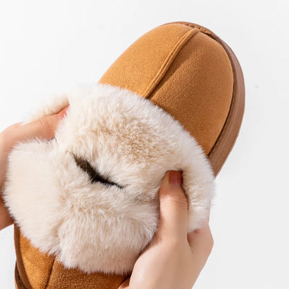 Women’s Plush Faux Fur Winter Slippers Warm Indoor Shoes