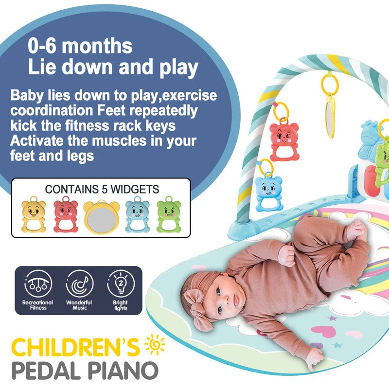 Baby Musical Piano Activity Gym Play Mat