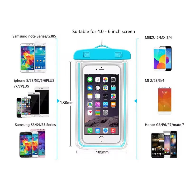 Waterproof Underwater Phone Pouch with Neck Strap